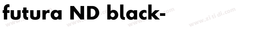 futura ND black字体转换